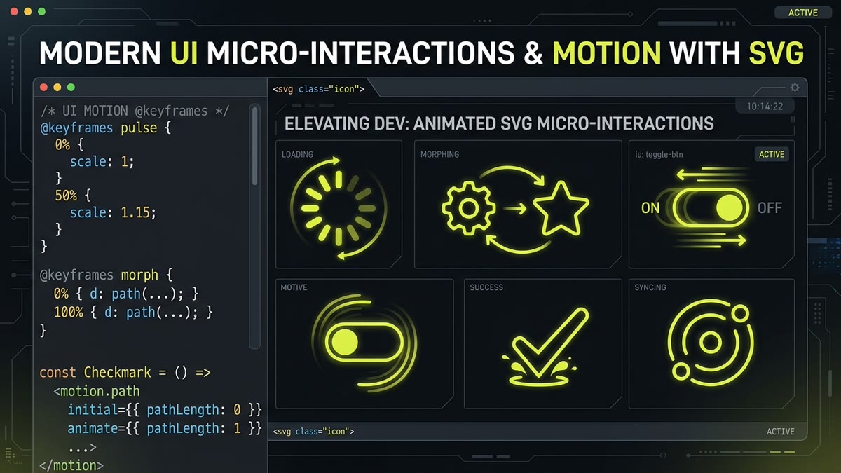 12 Best Free Animated SVG Icon Libraries for Web Developers Ranked