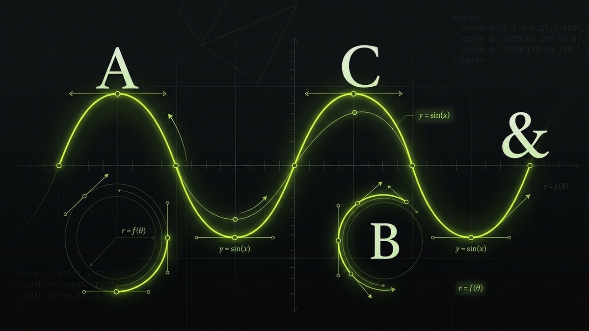 SVG Typography Curved Text Along Bézier Curves and Baseline Alignment Systems