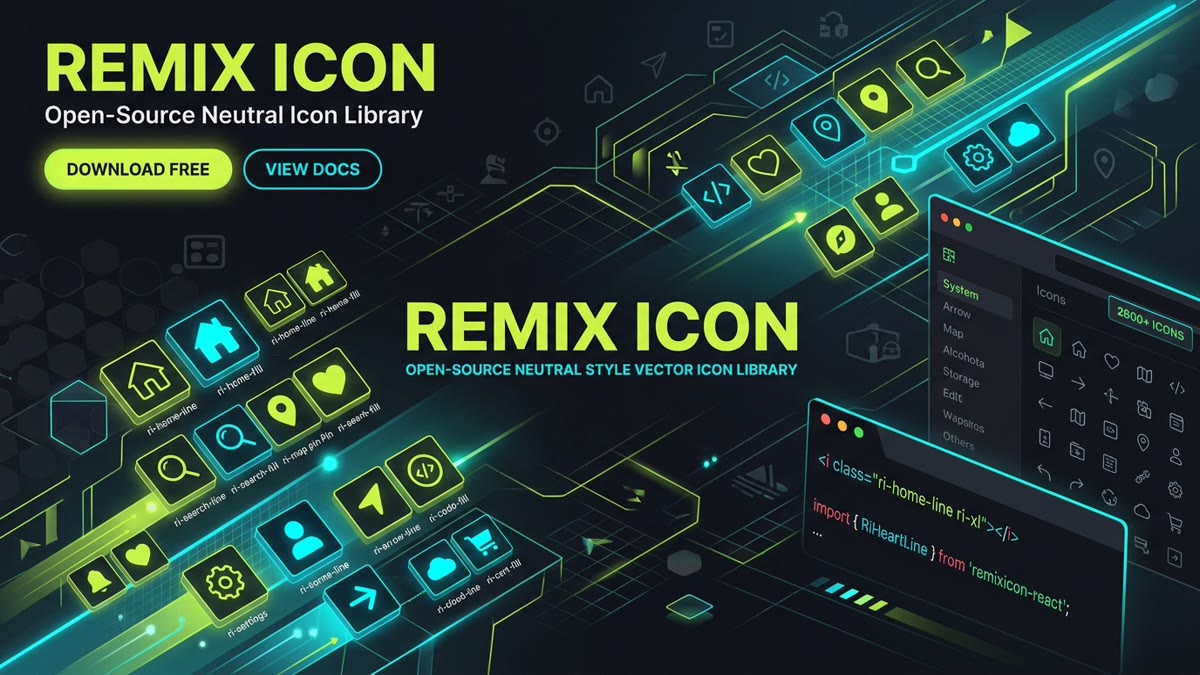 Remix Icon Open-Source Vector Icon Library Guide