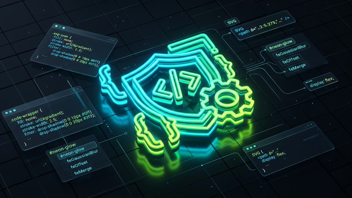 Glowing SVG drop shadow and filter effects technical architecture